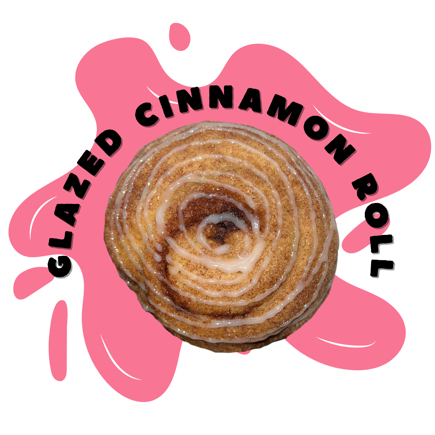 Glazed Cinnamon Roll Cookie