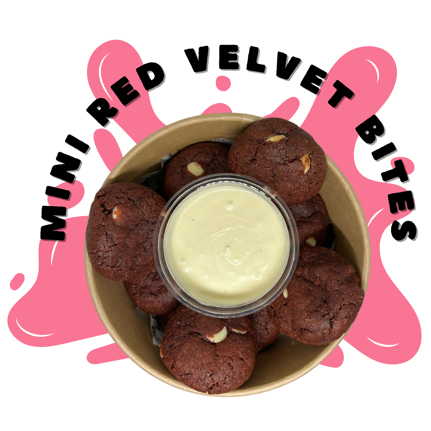 Mini Cookie Bites Box - Red Velvet